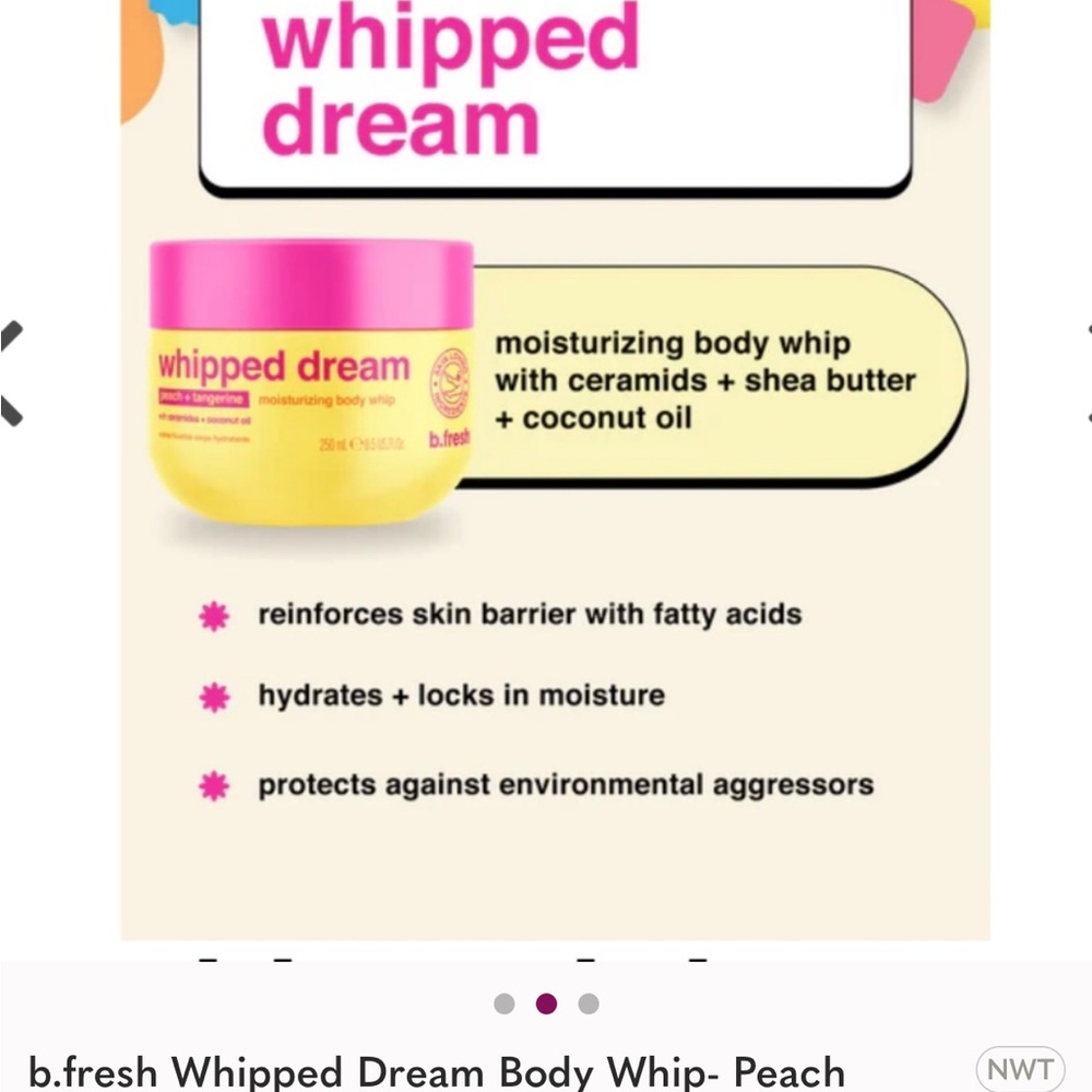 whipped dream Peach Tangerine Moisturizing Body Whip 8.5 oz new - Picture 3 of 10